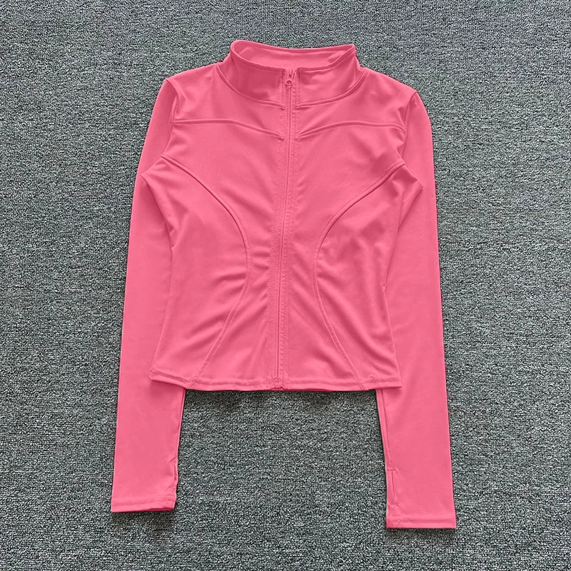 Women Sport Jacket Long Sleeve Shirt