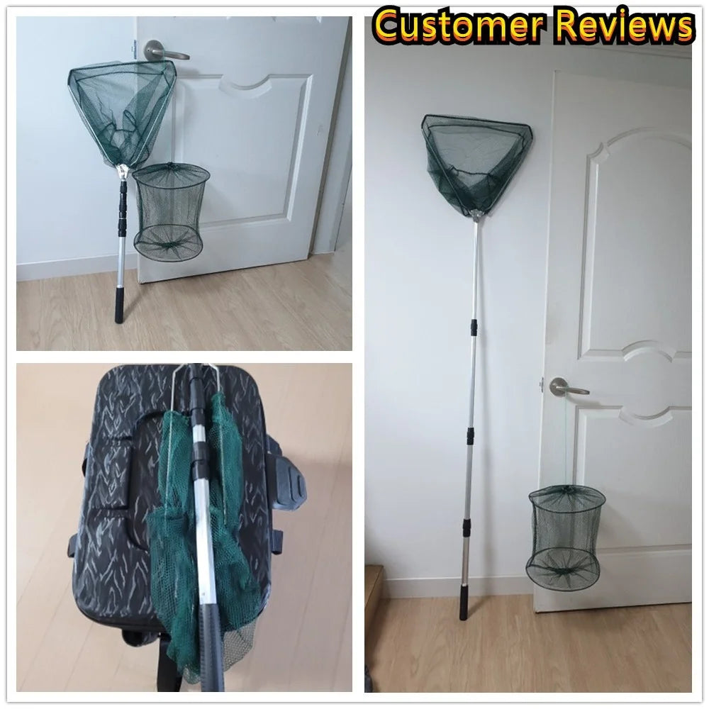 190cm 92cm 55cm Telescopic Landing Net Folding Fishing Pole