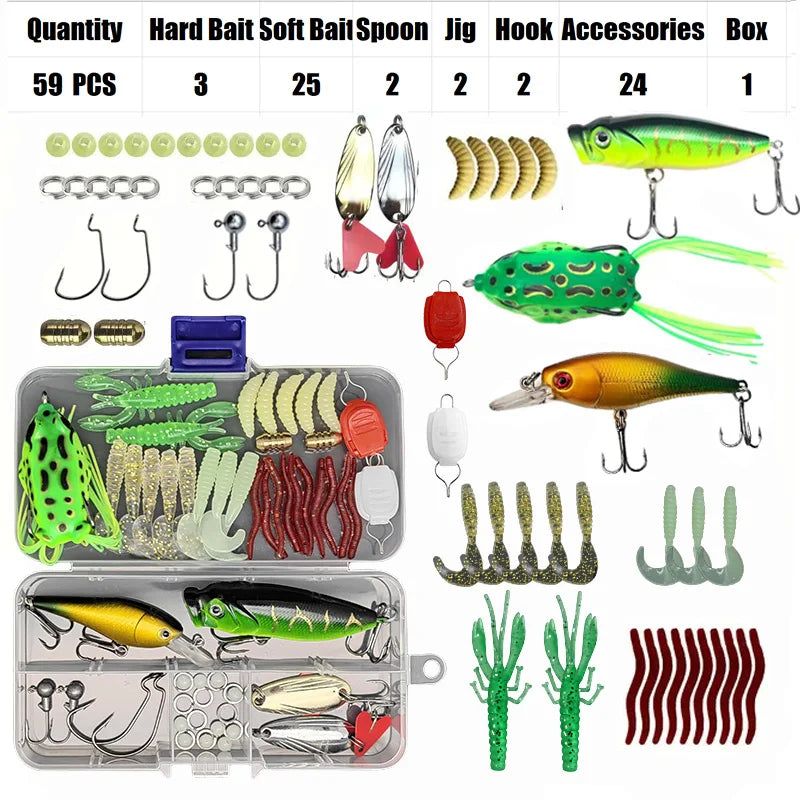 Fishing Lure Set 18/21/59/142pcs