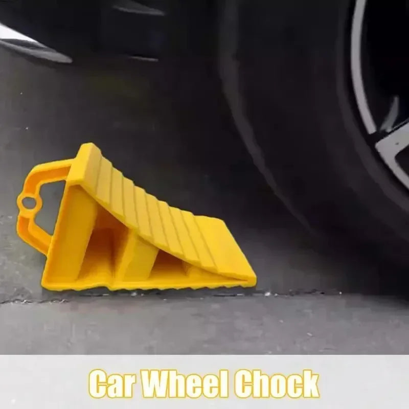 Portable Wheel Chock with Handles Vehicle Truck Tire Stop Block