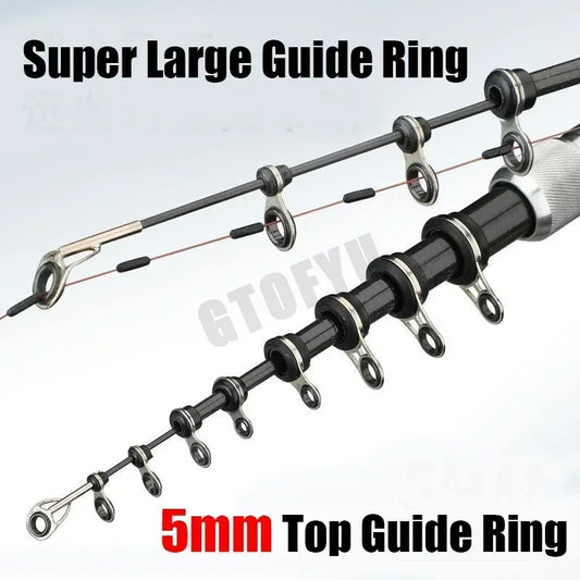2.7M 3.6M 4.5M 5.4M 6.3M 7.2M Carbon Telescopic Rock Fishing Rod