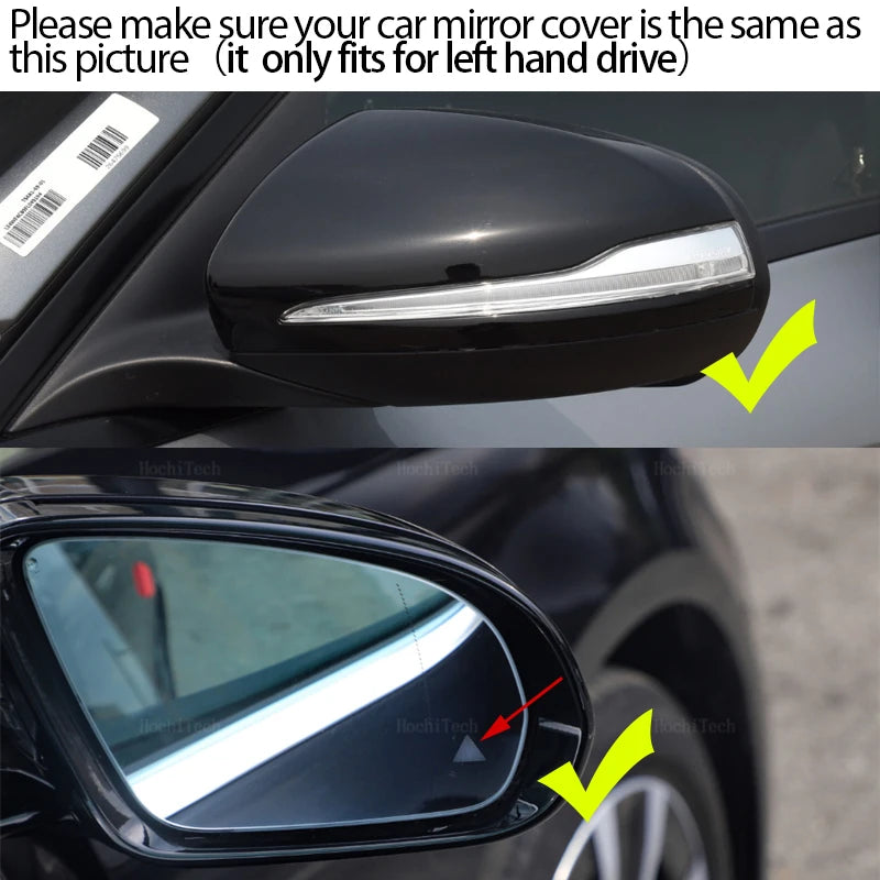 Left & Right Side Mirror Glass Rearview Exterior Blind