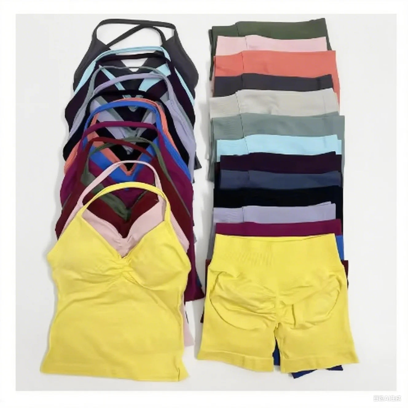 Summer fitness shape  beautiful shoulder straps