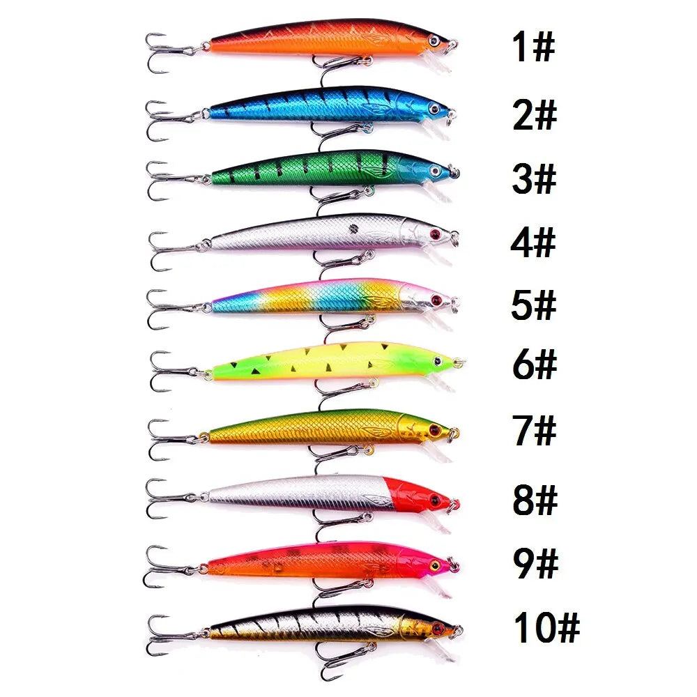 10 Pcs Fishing Lure Set Mini Fishing
