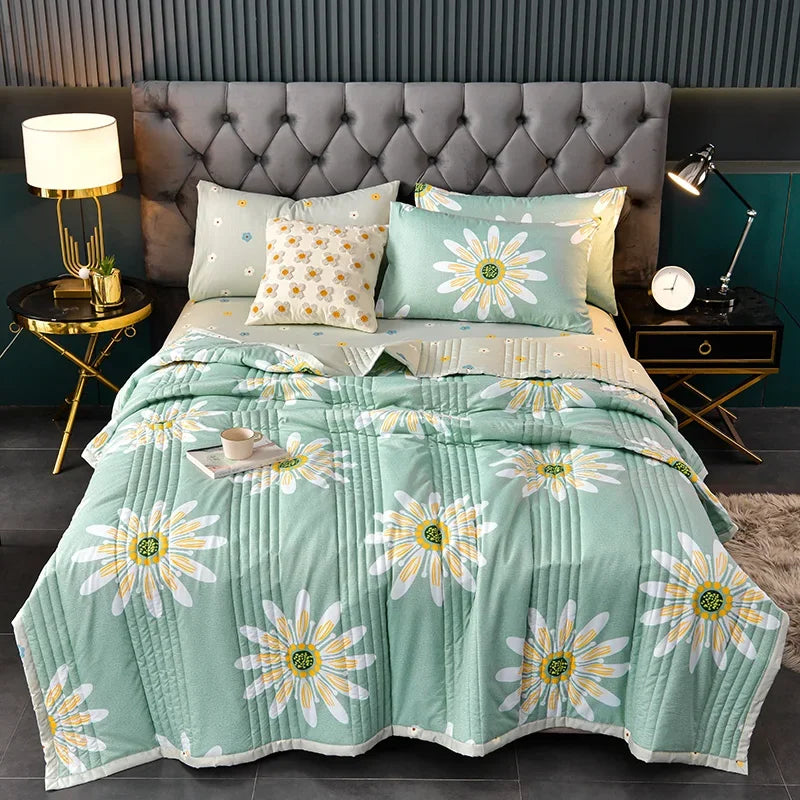 Duvet for Summer Double Bed Linen Quilted Bedspread 150X200