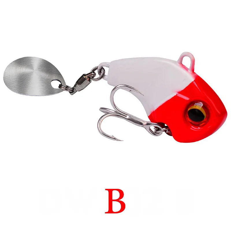 Fishing Lures Wobble Rotating Metal Vib Vibration