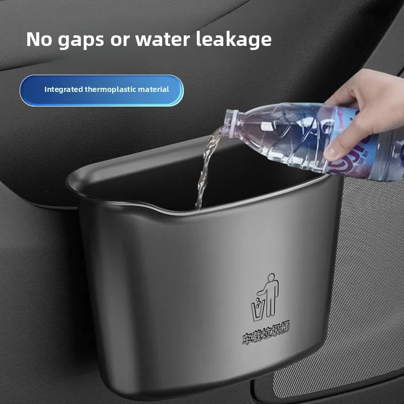 Car trash can, door hanging storage bucket, multi-functional front car umbrella