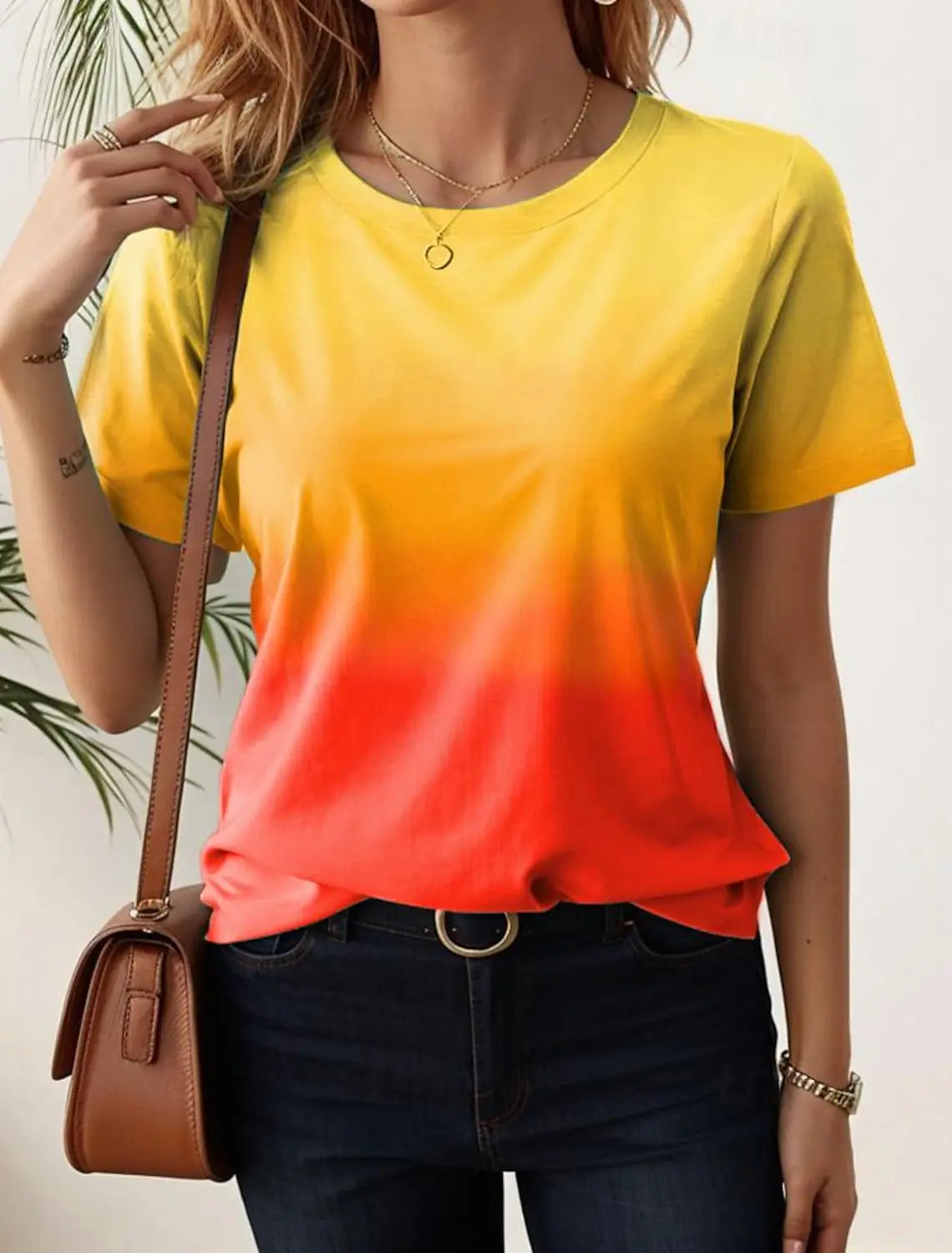 Women's T-Shirts For Women 3d Gradient Print  Tees