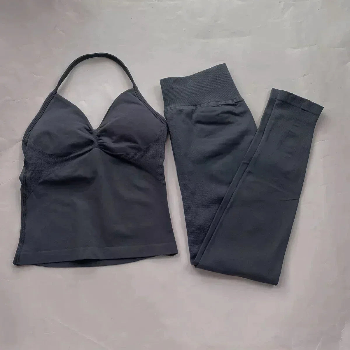 Fitness Girl Yoga Ladies 2-piece Set Long Neck Halter