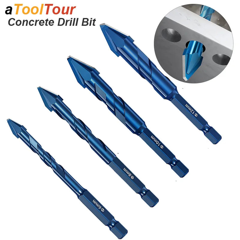 Masonry Concrete Spiral Drill Bit Eccentric for Glass Ceramic