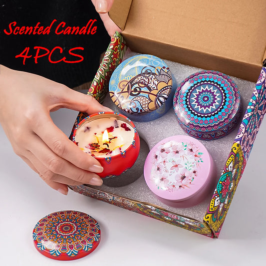 4Pcs/Box Scented Candle Set Gift Islamic