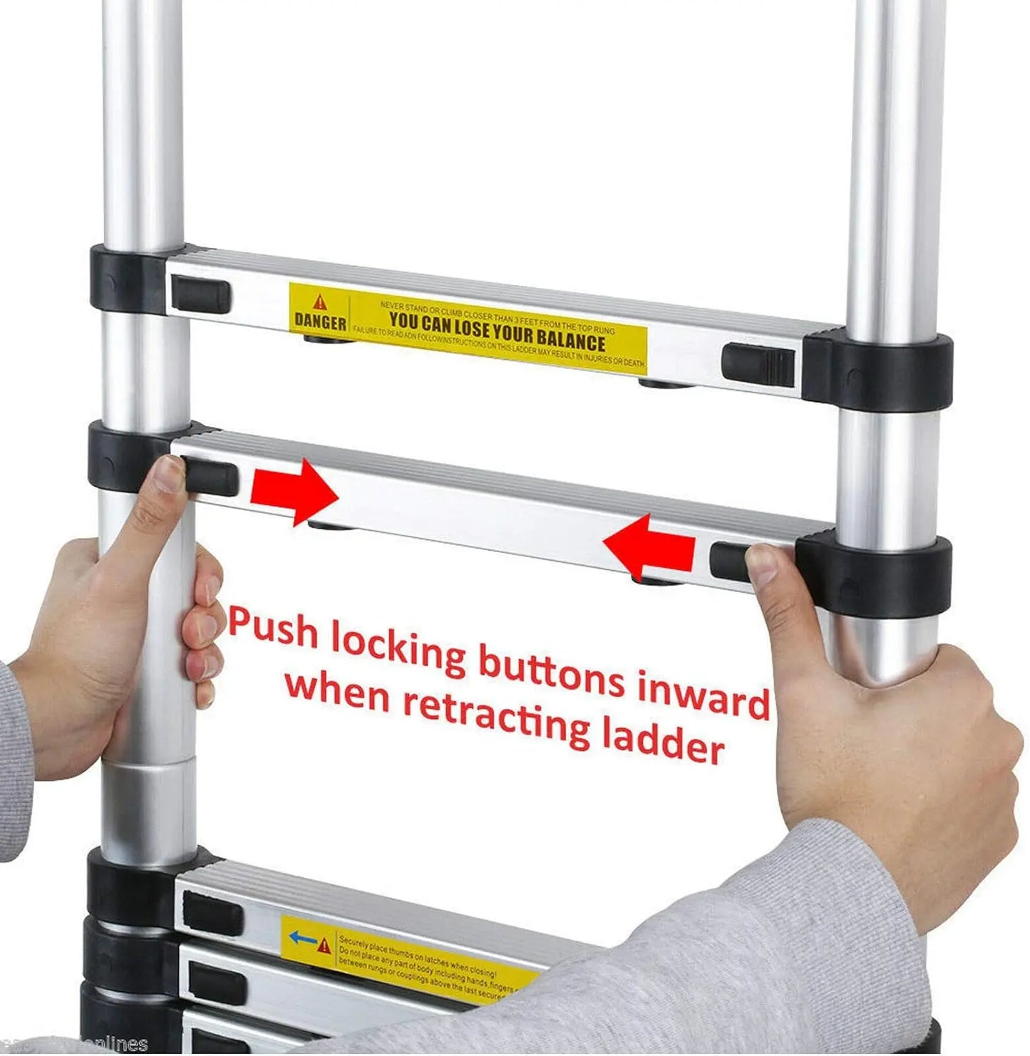 Ladder A Frame Telescopic Ladder 3.8m