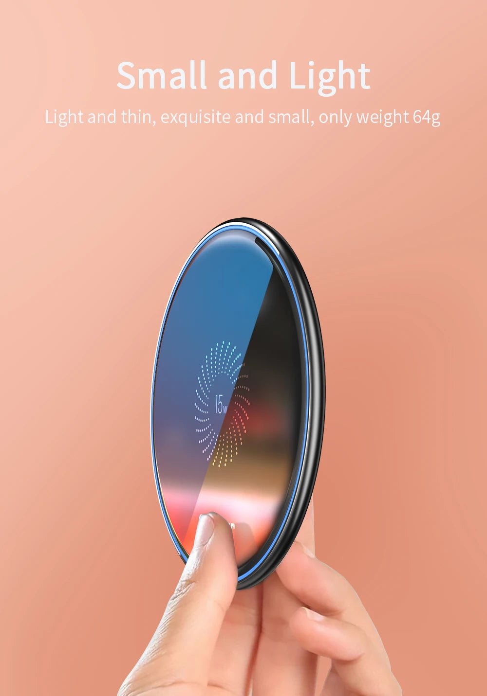 Essager 15W Qi Wireless Charger Fast Wireless Charging