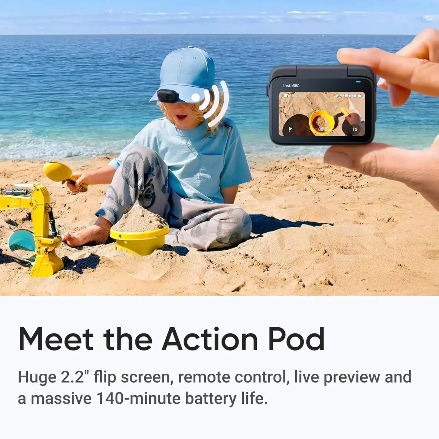 Insta360 GO 3S 4K Tiny Portable Vlogging Camera,