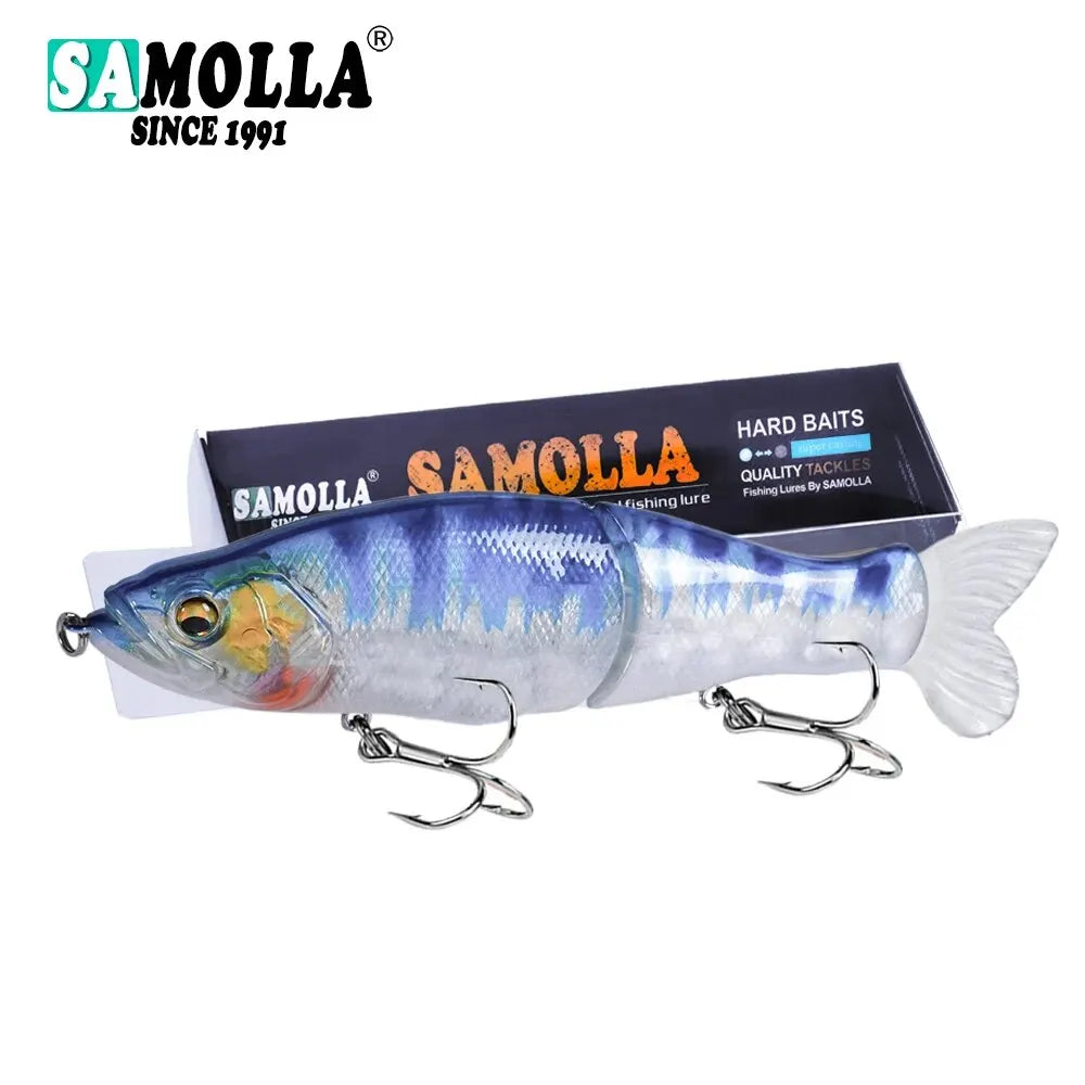 Slow Sinking SwimBaits Fishing Lures 30G Whopper Vibration Soft Tail
