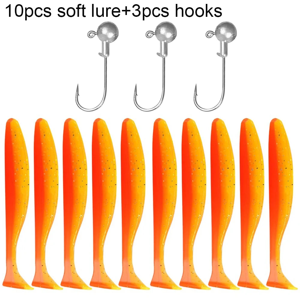 10PCS Soft Lure 5.5cm 7cm 10cm
