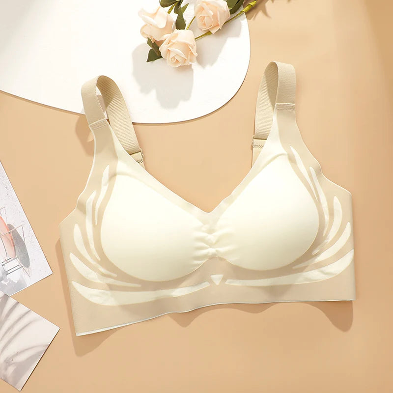 FINETOO Super Gather Draadloze Push-up BH Voor Dames