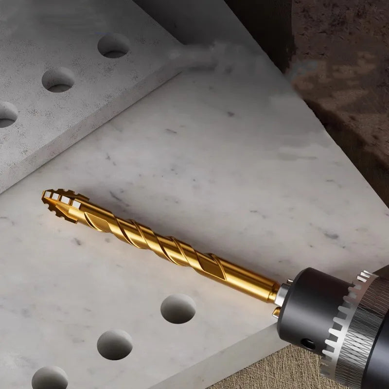 Upgraded four-edged sawtooth drill bit for tile drilling and concrete special electric drill ultra-high hardness drill bit