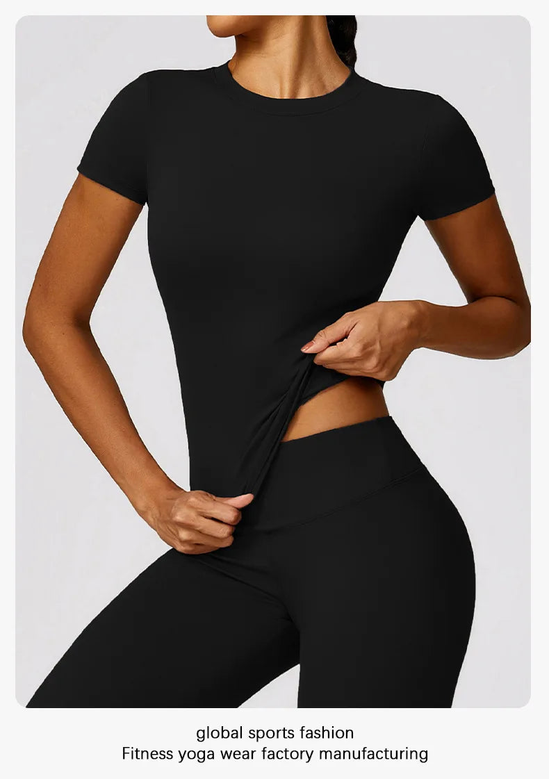 Women's Sports T Shirt Summer Short Sleeve Running