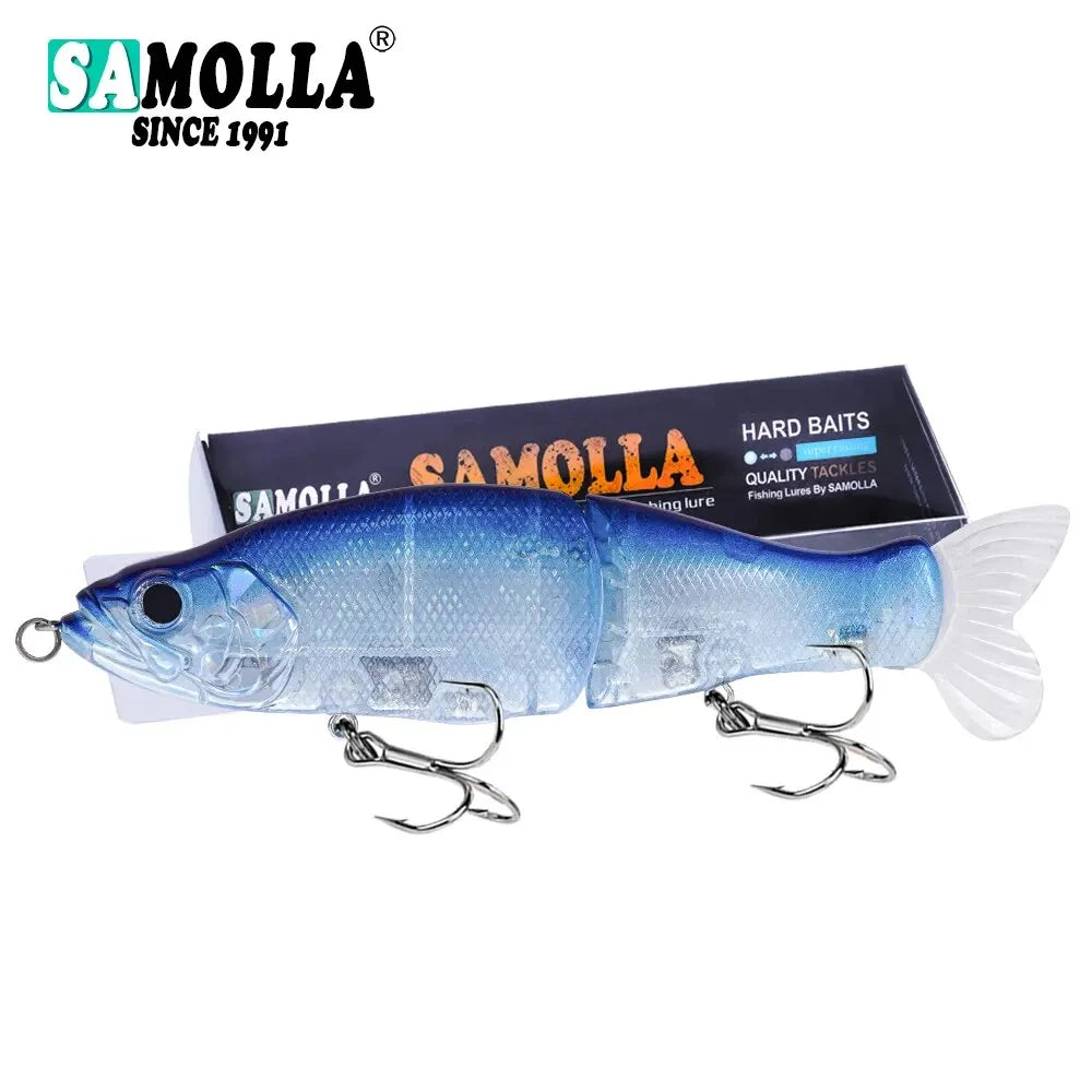 Slow Sinking SwimBaits Fishing Lures 30G Whopper Vibration Soft Tail