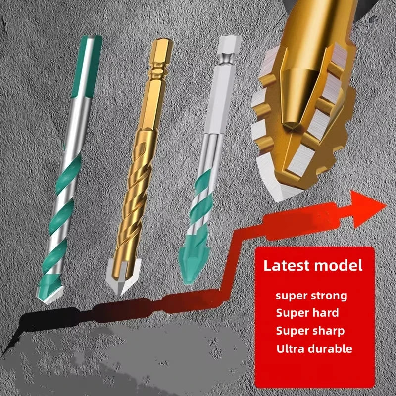 Upgraded four-edged sawtooth drill bit Professional