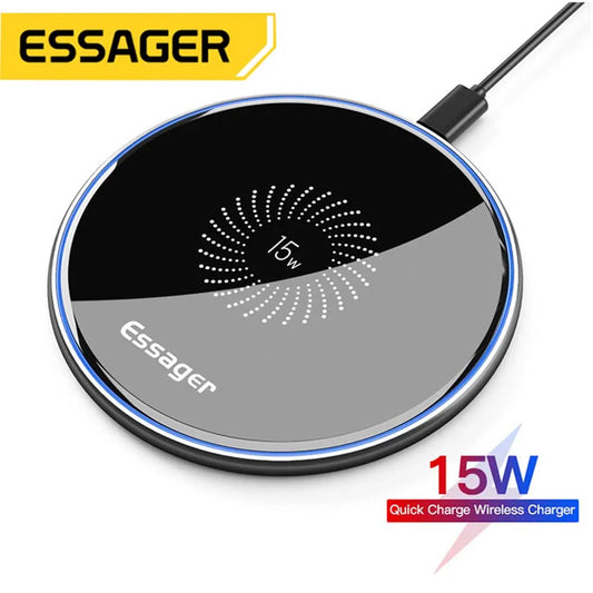 Essager 15W Qi Wireless Charger Fast Wireless Charging