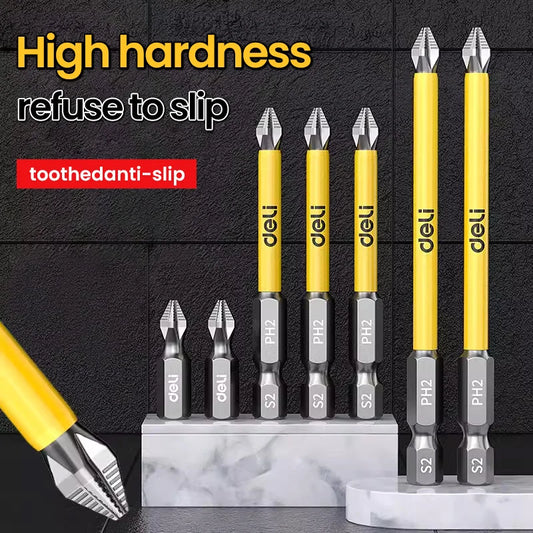 5/6Pcs Magnetic Screwdriver Bits Non-slip Shockproof