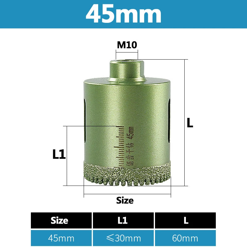Serrated Dry Drilling Hole Opener Rock Slab/Marble/Quartzite/Granite/