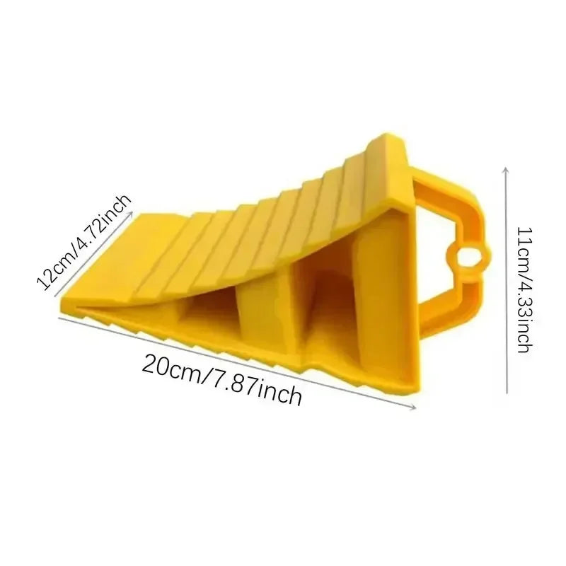 Portable Wheel Chock with Handles Vehicle Truck Tire Stop Block