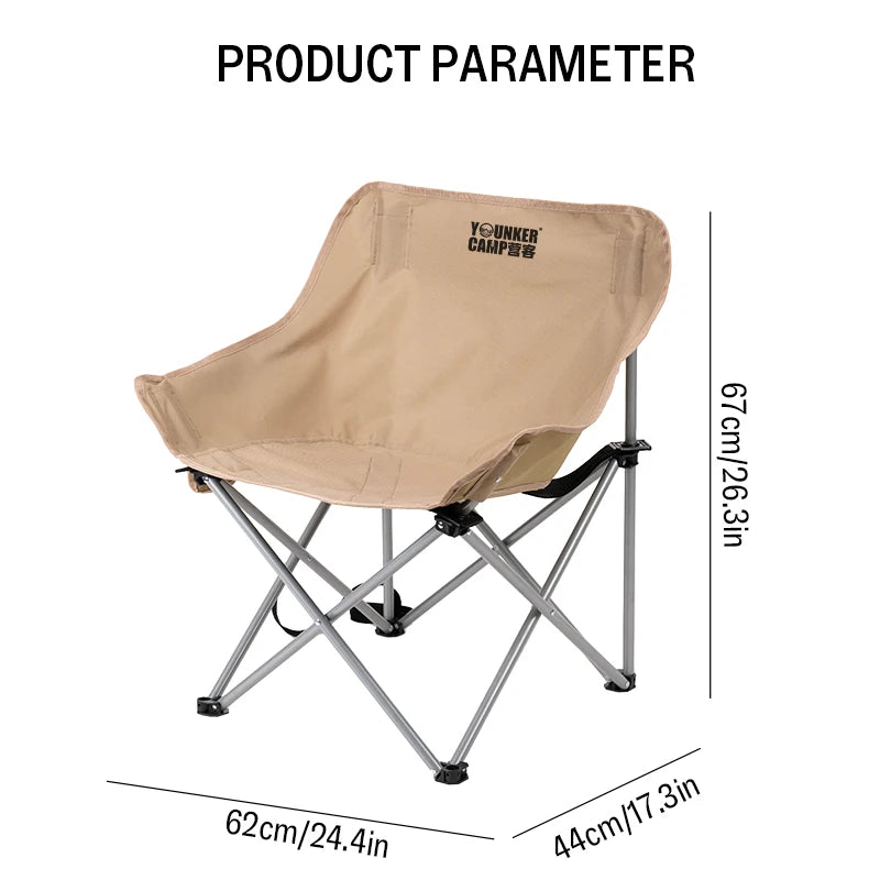 Outdoor Folding Moon Chair Portable Chair Camping