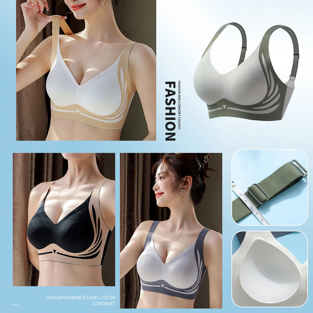 Nieuwe zomerse dames comfort anti-verzakking bh,