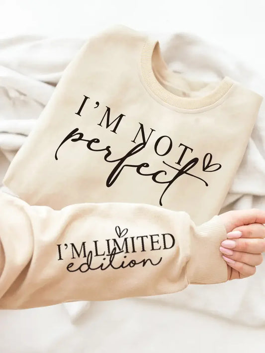 Hoodie Female Letter Print