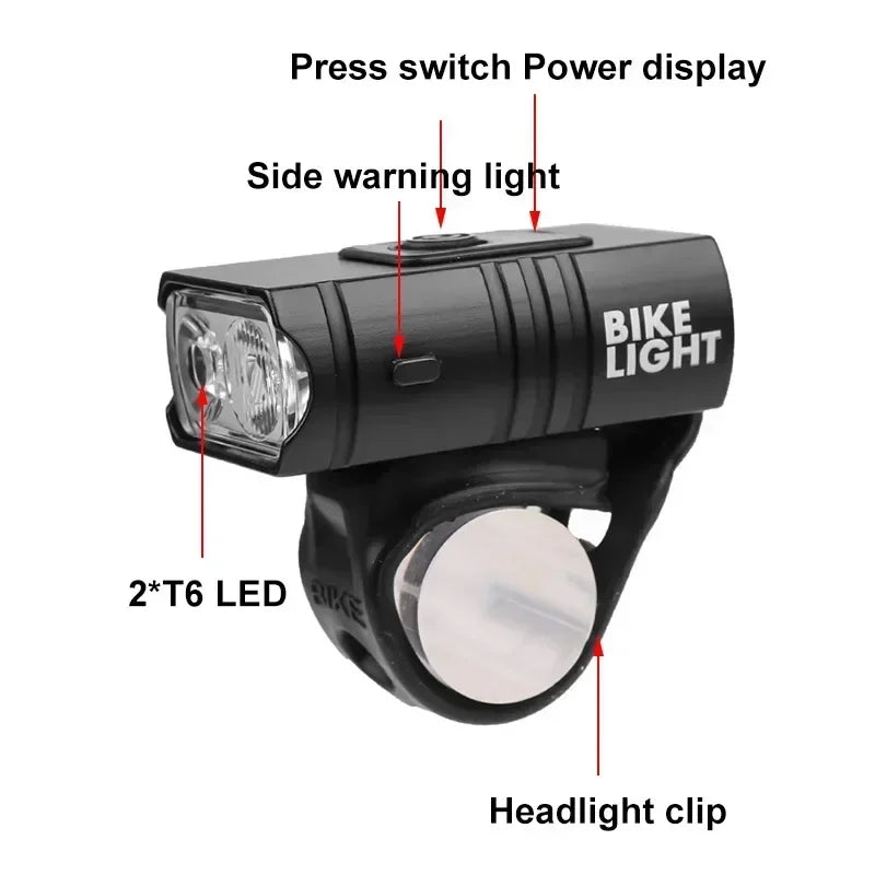 Cycling Light Super Bright Bicycle Front Light Rechargeable