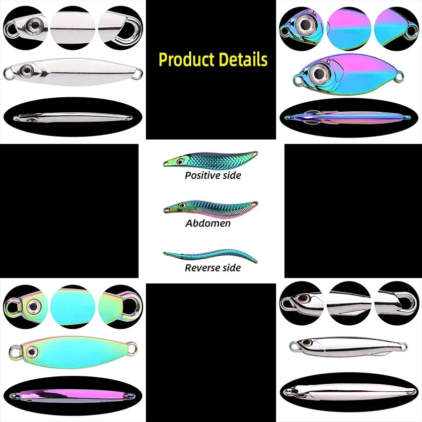 5pcs/lot Wobbler lures 3g/10g/15g Metal Vib Fishing