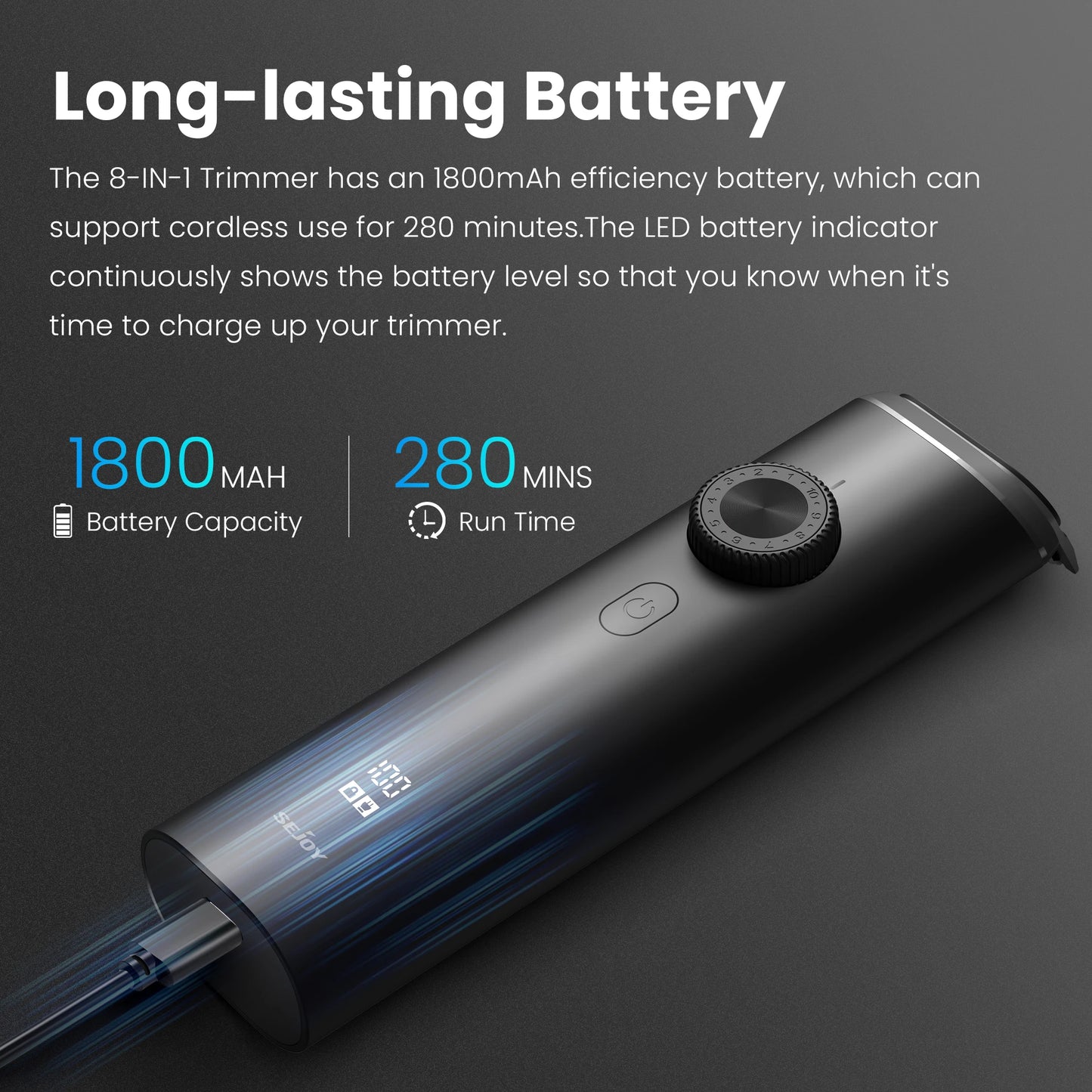 Sejoy Electric Hair Trimmer for men 3 in 1