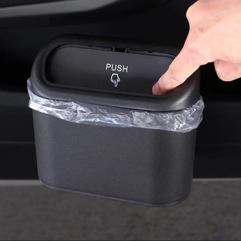 Car Trash Can Universal Car Door Hanging Trash Bin Small