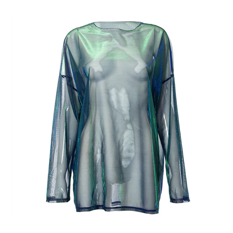 See Through T Shirts For Women Y2k Clothes Sexy Crop