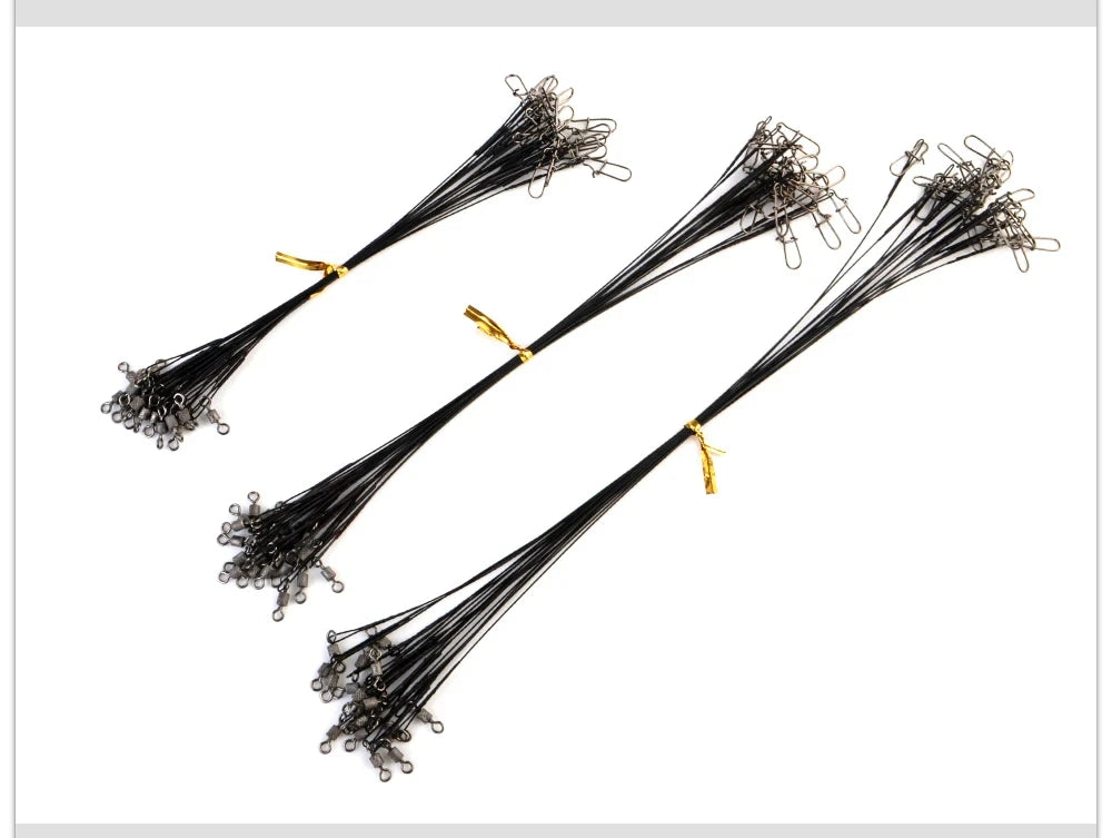 20pcs 16/20/25cm Stainless Steel Wire Leader Fishing
