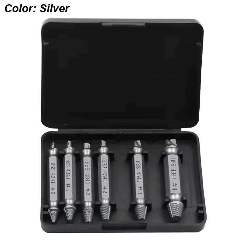 Damaged Screw Extractor Set HSS Drill Bit Stripped Broken