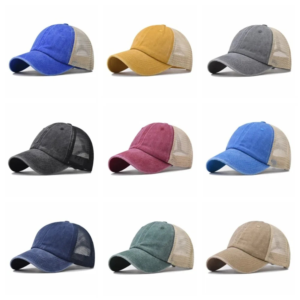 UV Protection Sport Hat Washed Cotton Baseball Cap