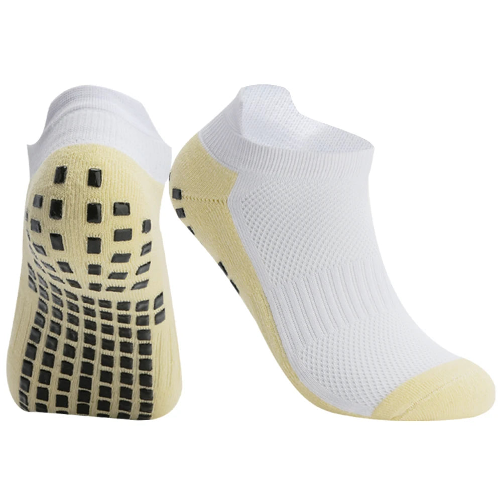 Heren Dames Sport Korte Voetbalsokken Siliconen Antislip