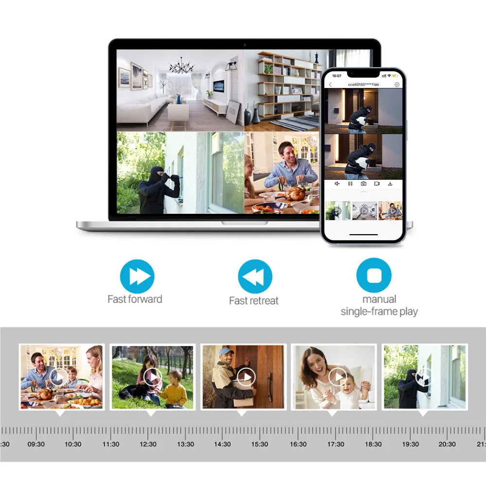 8CH NVR Kit CCTV System WiFi Camera NVR Kit Security Audio 4MP IP Cameras With WirelessNVR Video Surveillance Set ICsee