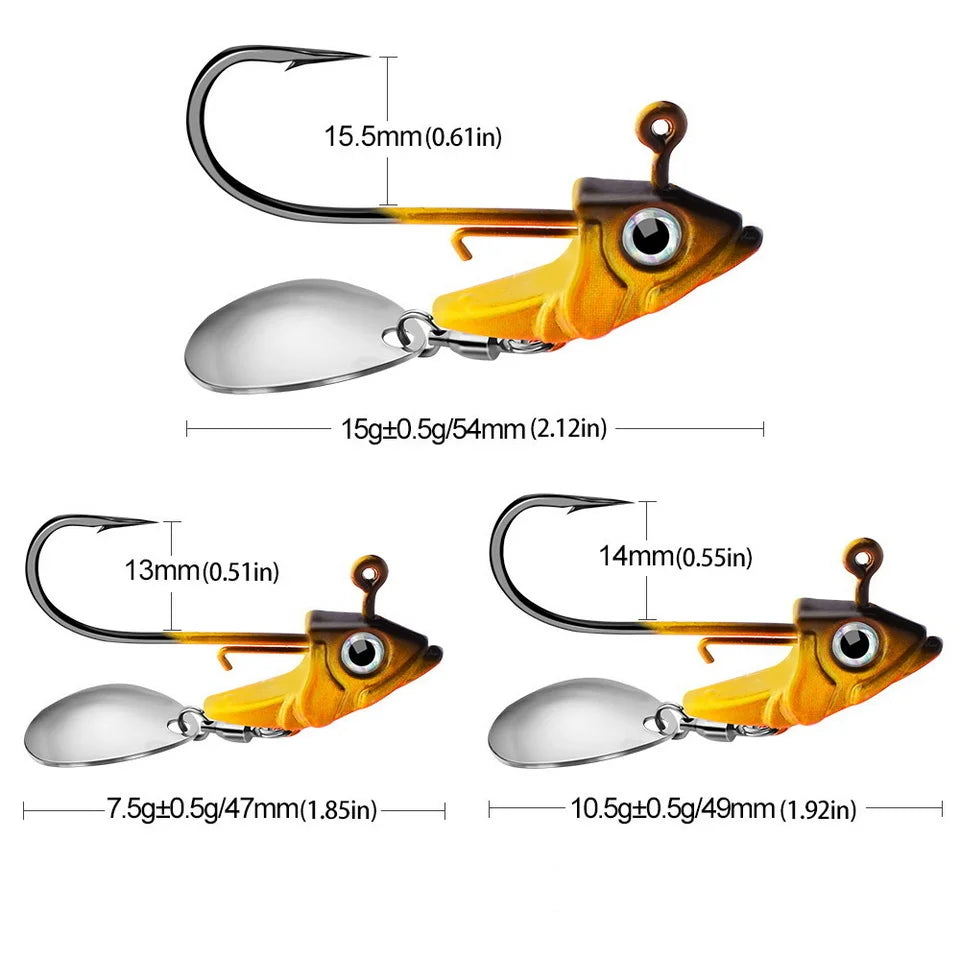 1pc Jig Head 7.5g 10.5g 15g Fishing Lures Sinking