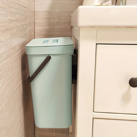 Space-Saving Quiet-Close Trash Can - 3/5L,