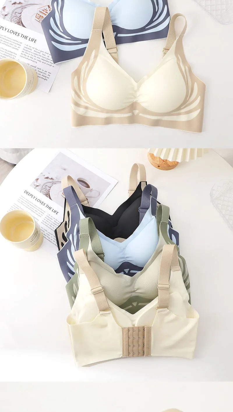 FINETOO Super Gather Draadloze Push-up BH Voor Dames