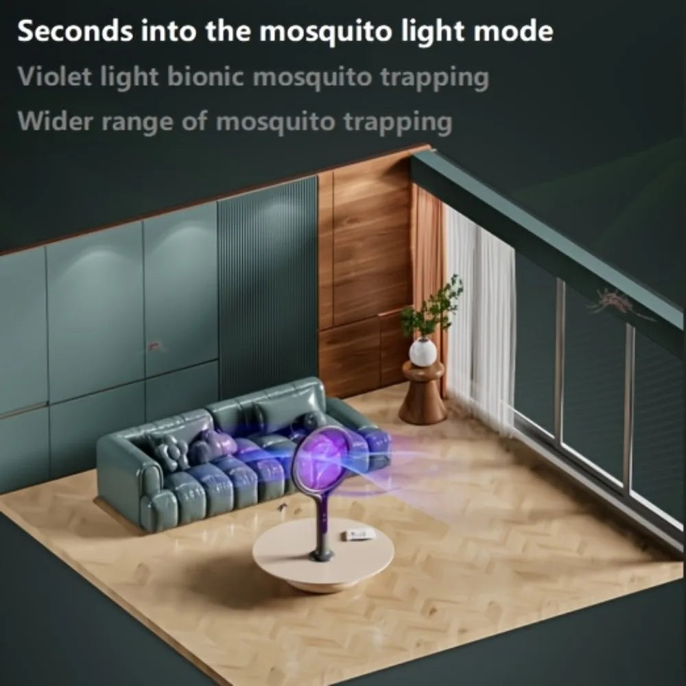 USB Rechargeable 2 in 1 Extendable Mosquito Swatter