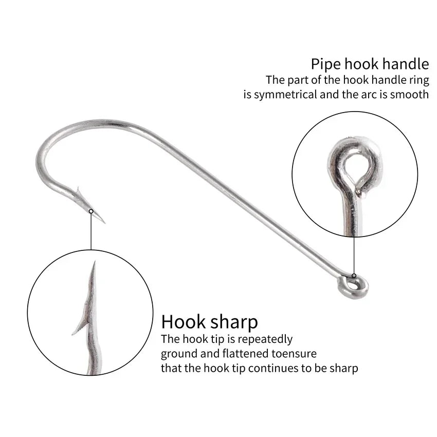 10pcs Steel Wire Leader with Swivel Anti-bite Fishing Line 15/22.5cm