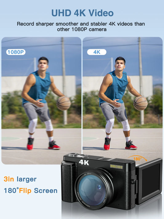 4K Digital Camera for Photography