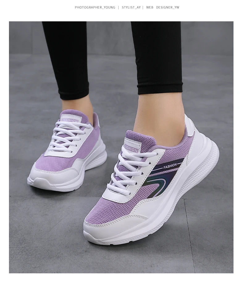 Sports shoes for women in spring and summer, lightweight,