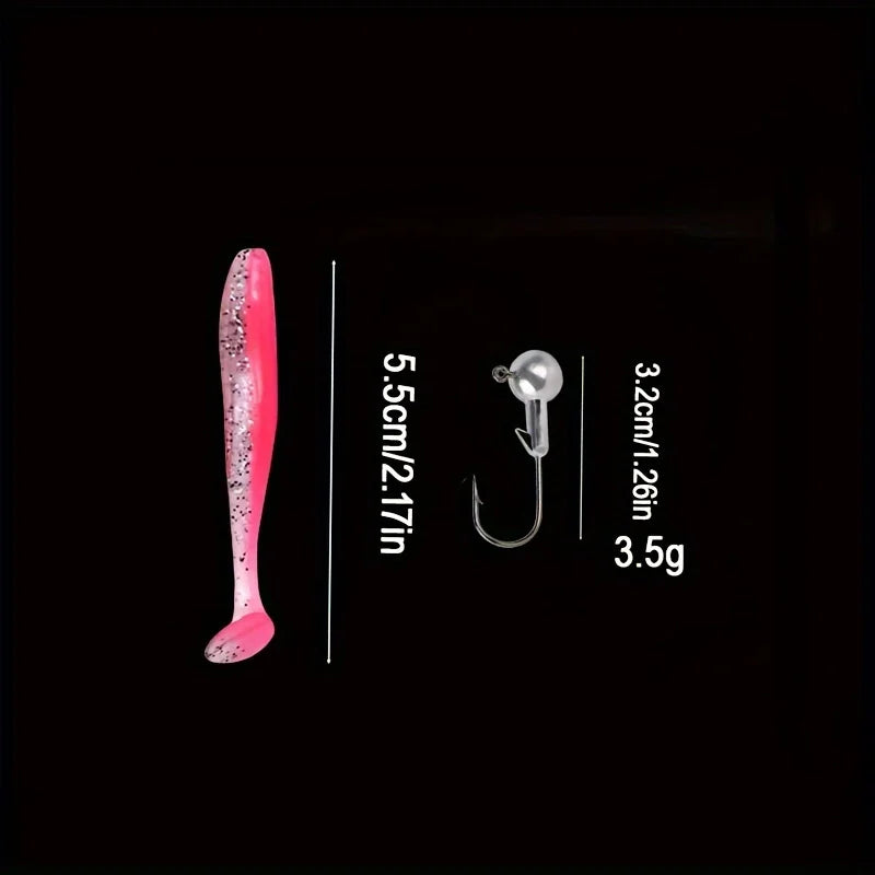 Set of 35 soft bait fishing lures